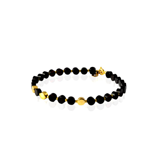 Black Amber Bracelet "FOREST PEARLS": Subtly Luxurious Elegance