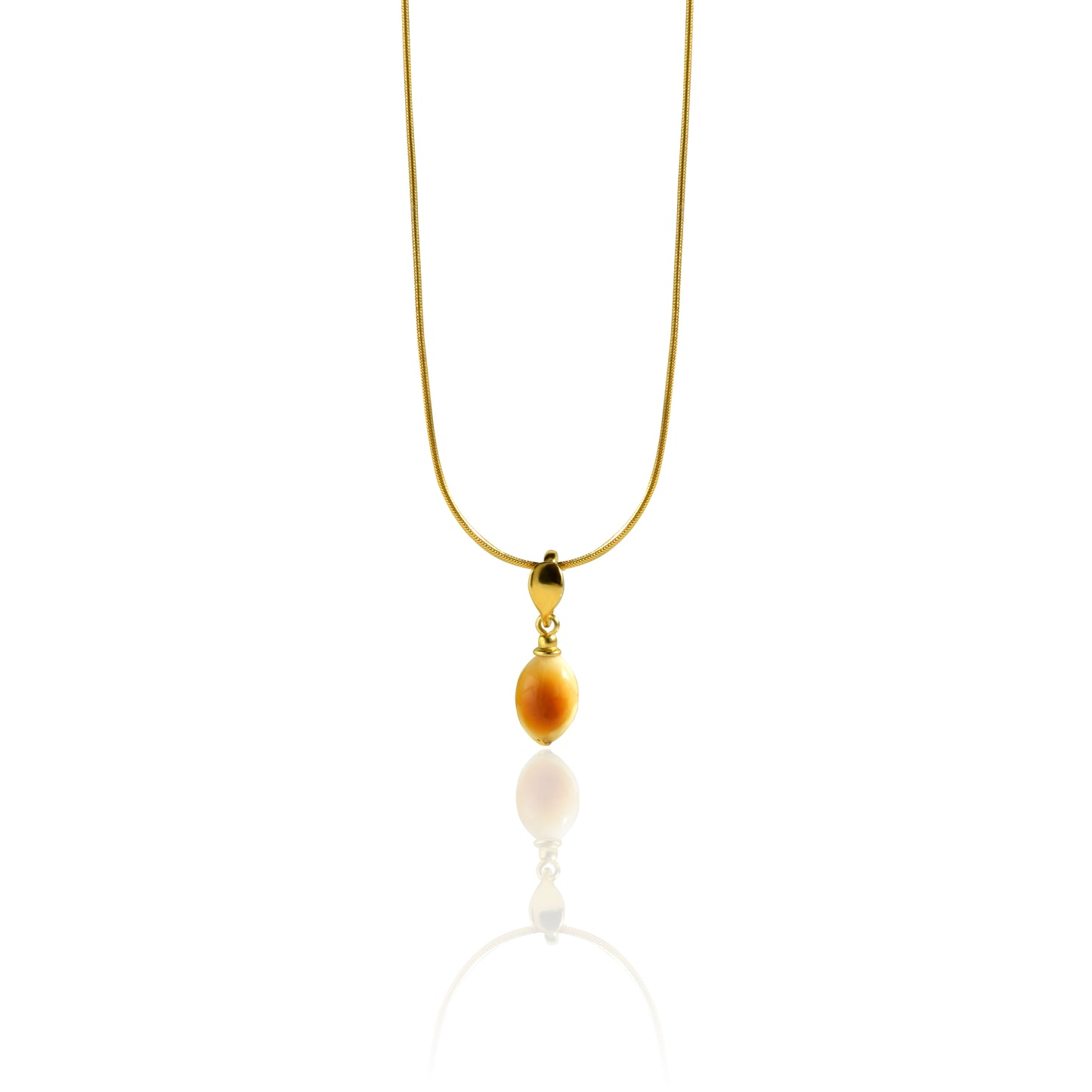 Minimalist Pendant with Unique Natural Amber