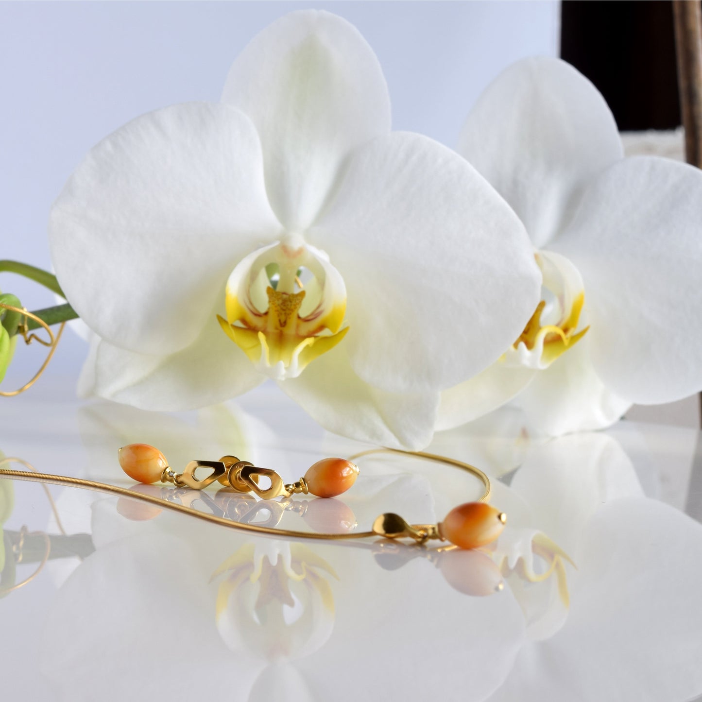 Minimalist Earrings with Unique Natural Amber