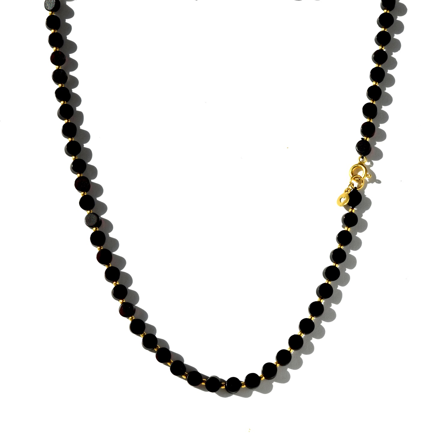 Black Amber Necklace "FOREST PEARLS": Stylish Soft Elegance
