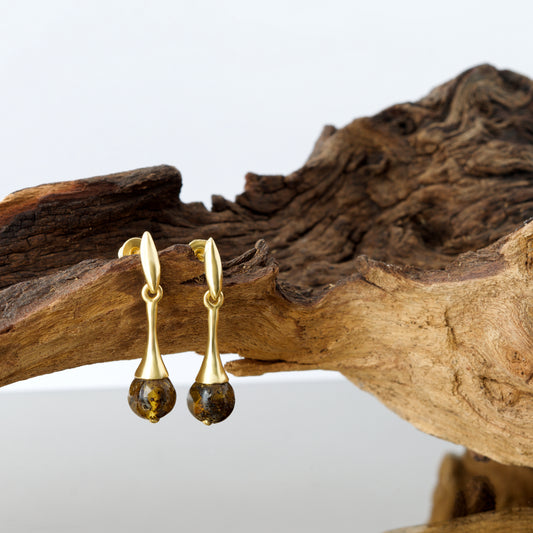 Stunning Earrings with Natural Baltic Amber FOREST GIFTS