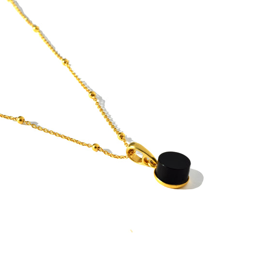 Black Amber Pendant: “FOREST PEARLS” Soft Elegance